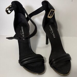 Kenneth Cole Black Strappy Heels